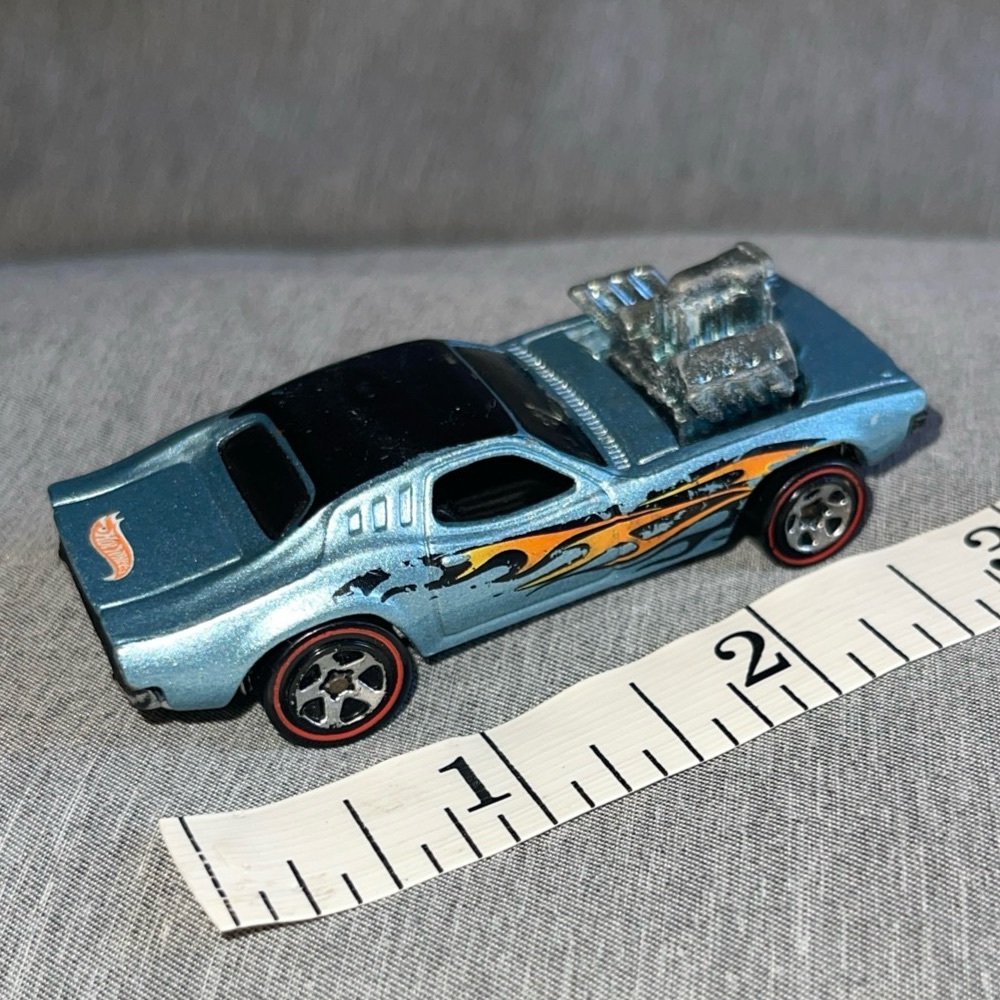 Vintage 1970 Mattel Hot Wheels Redline Rodger Dodger - Light Blue Loose No Card
